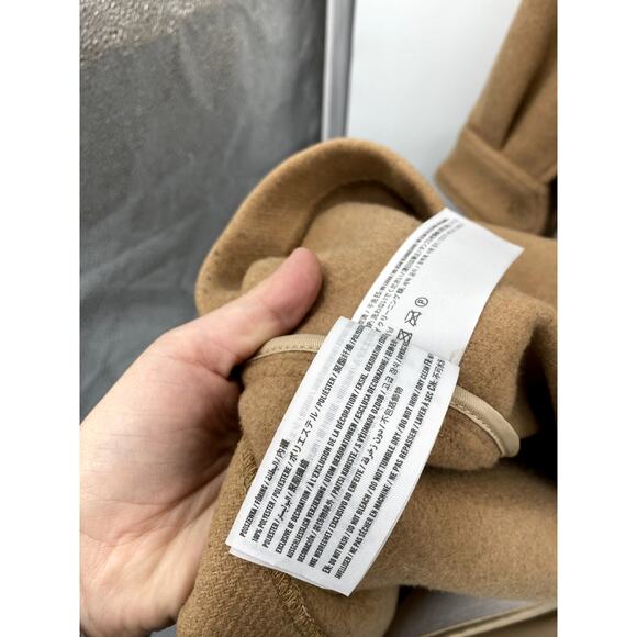 Abercrombie & Fitch Camel wool blend trench Coat - Picture 6 of 6